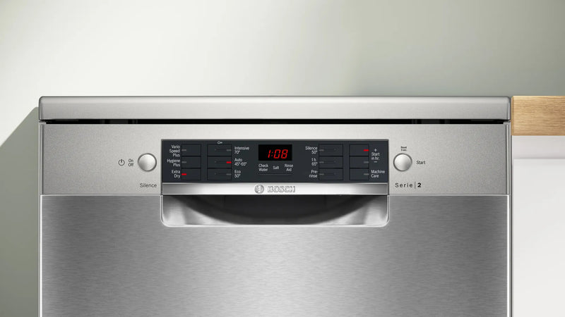 Bosch Serie 2 Stainless Steel Freestanding Dishwasher | SMS26AI08G