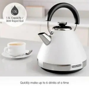 Morphy Richards 1.5L Venture Pyramid Kettle White | 100134