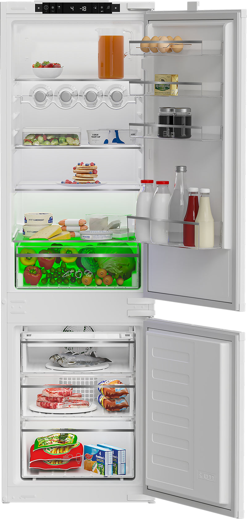 Blomberg  Integrated 70/30 Frost Free Fridge Freezer - White | KNE4554EVI