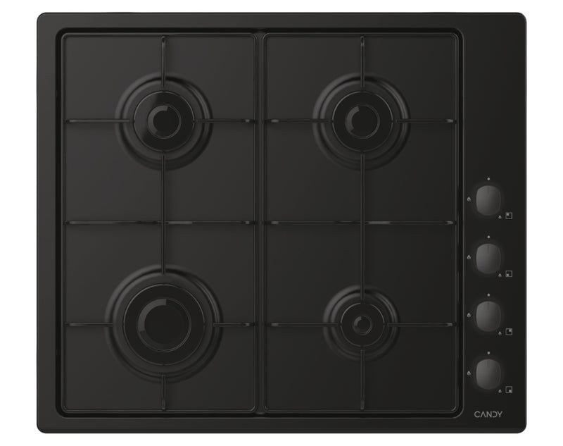 Candy Black Built-in 60cm Gas 4 zone |  CHW6LBB