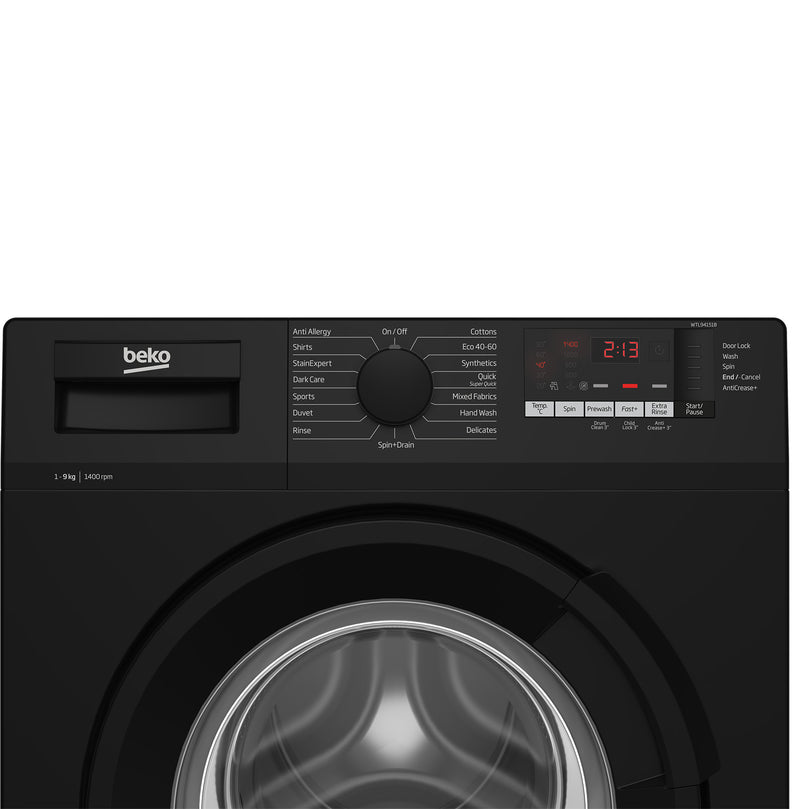 Beko 9kg 1400rpm Washing Machine with Quick Programme | WTL94151B