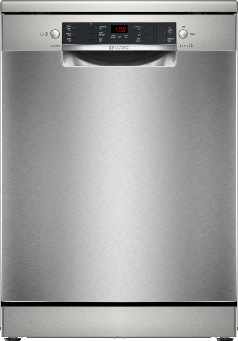 Bosch Serie 2 Stainless Steel Freestanding Dishwasher | SMS26AI08G