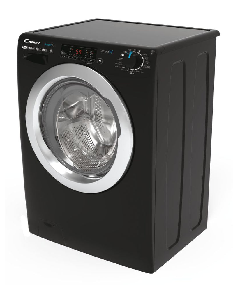 Candy Smart Pro Washer Dryer Freestanding Black | CSOW2853TWCBE-80