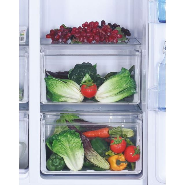 Hoover American Style Fridge Freezer With Water Dispenser - Non Plumbed | HHSBSO6174XWDK