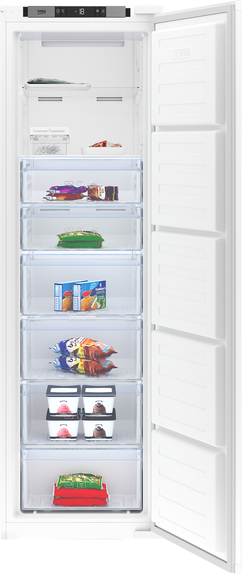 Beko Integrated Tall Frost Free Freezer | BFFD3577