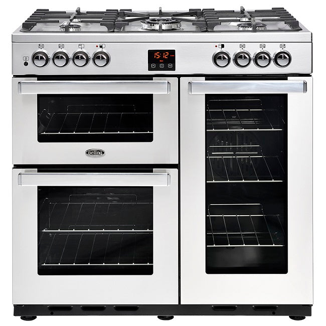 Belling 90CM Dual Fuel Range Cooker | 90DFTPROFSTA