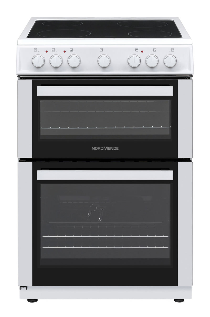 NordMende 60cm Freestanding Electric Cooker, White | CTEC62WH