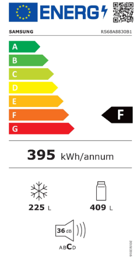 Samsung American Style Fridge Freezer | RS68A8830B1/EU