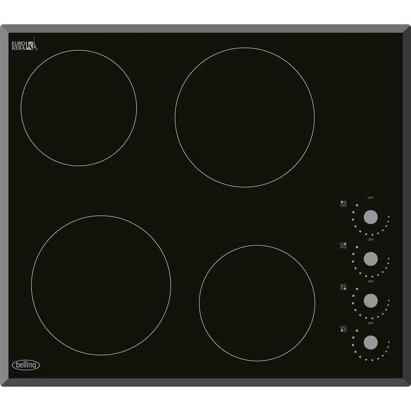 Belling 60CM 4 Zones Built-In Ceramic Hob - Black | BCH60RB Hob Type_Ceramic, Product Type_Hob Belling 60CM 4 Zones Built-In Ceramic Hob - Black | BCH60RB - Default Title 269.95 BCH60RB Meath Meath Ireland aceeuronics.ie Ace Euronics