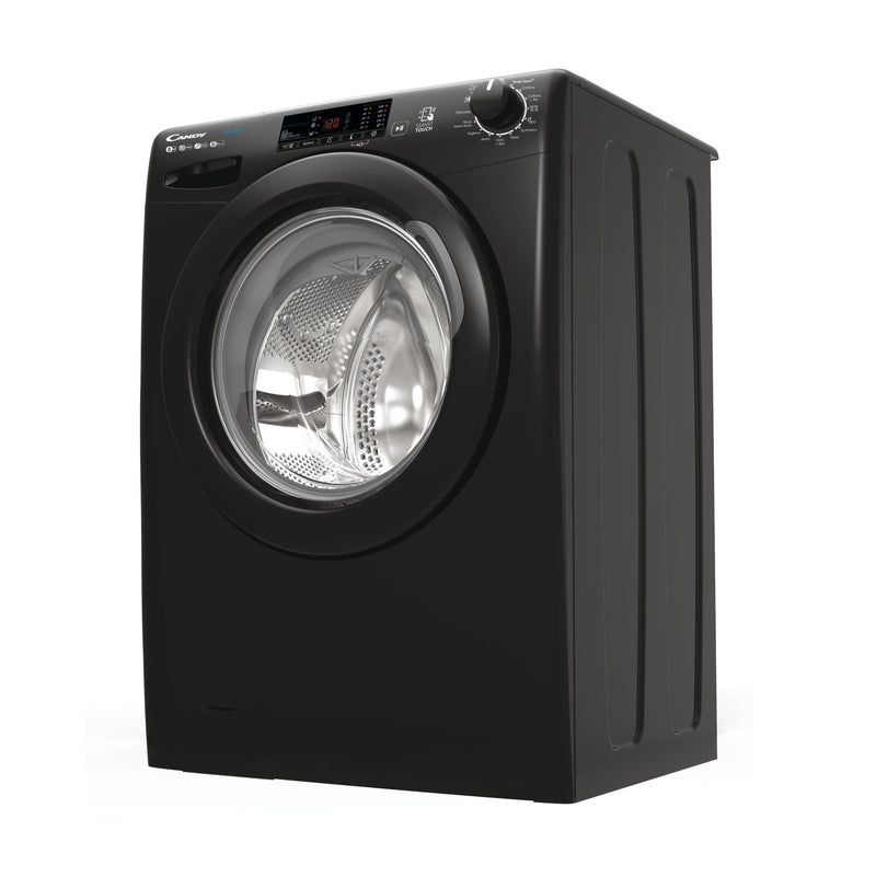 Candy Smart 8kg 1400rpm Washing Machine Black | CS 148TWBB4/1-80