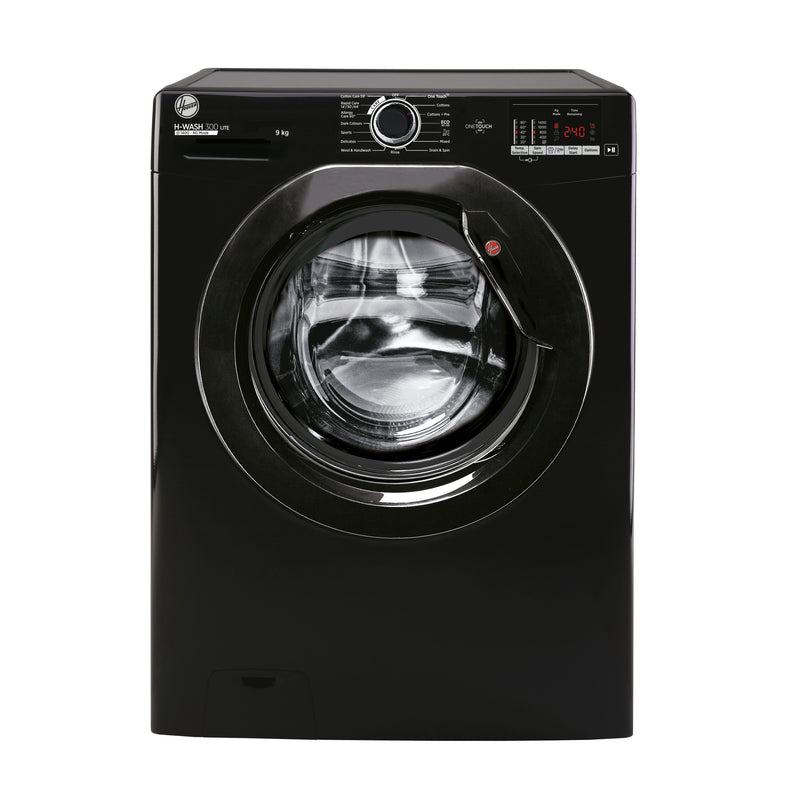 Hoover 9kg 1400 rpm H-Wash 300 Washing Machine Black – H3W492DABB4