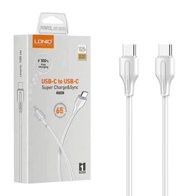 LDNIO Charging Cable LC131-C Type-C TO Type-C 1 Meter 65W White | 601419 Product Type_Charger LDNIO Charging Cable LC131-C Type-C TO Type-C 1 Meter 65W White | 601419 - Default Title 9.95 601419 Meath Meath Ireland aceeuronics.ie Ace Euronics