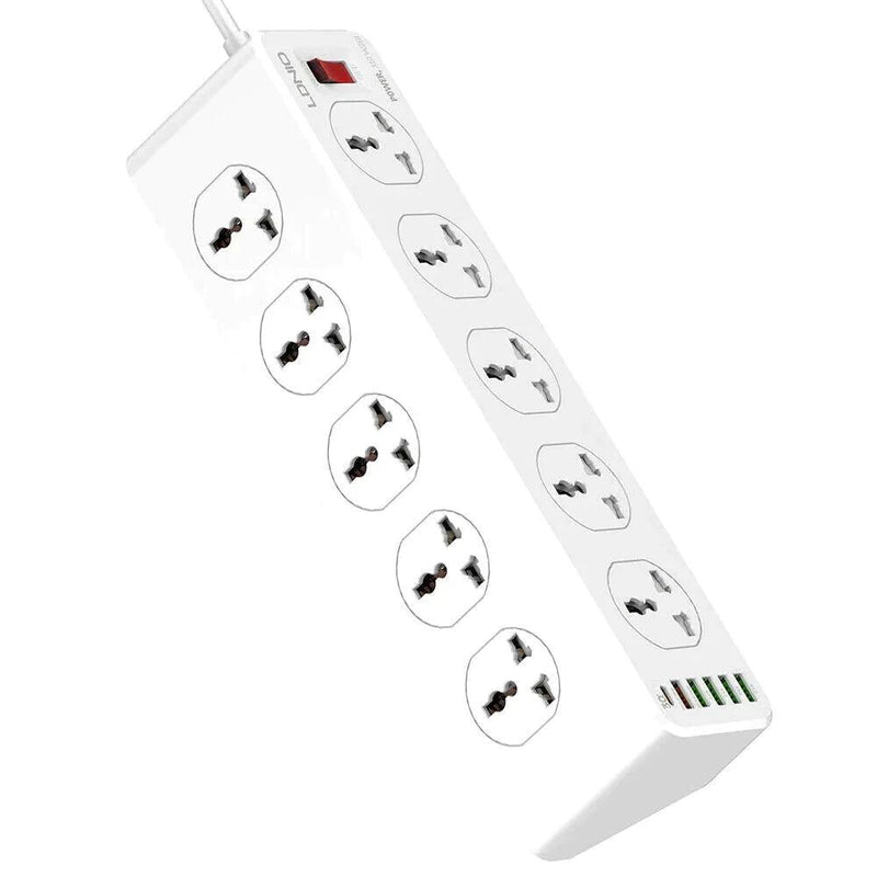 Ldnio SC10610 30W 6-Port USB Charger Power Strip - White | 691199 Product Type_Charger Ldnio SC10610 30W 6-Port USB Charger Power Strip - White | 691199 - Default Title 49.95 691199 Meath Meath Ireland aceeuronics.ie Ace Euronics