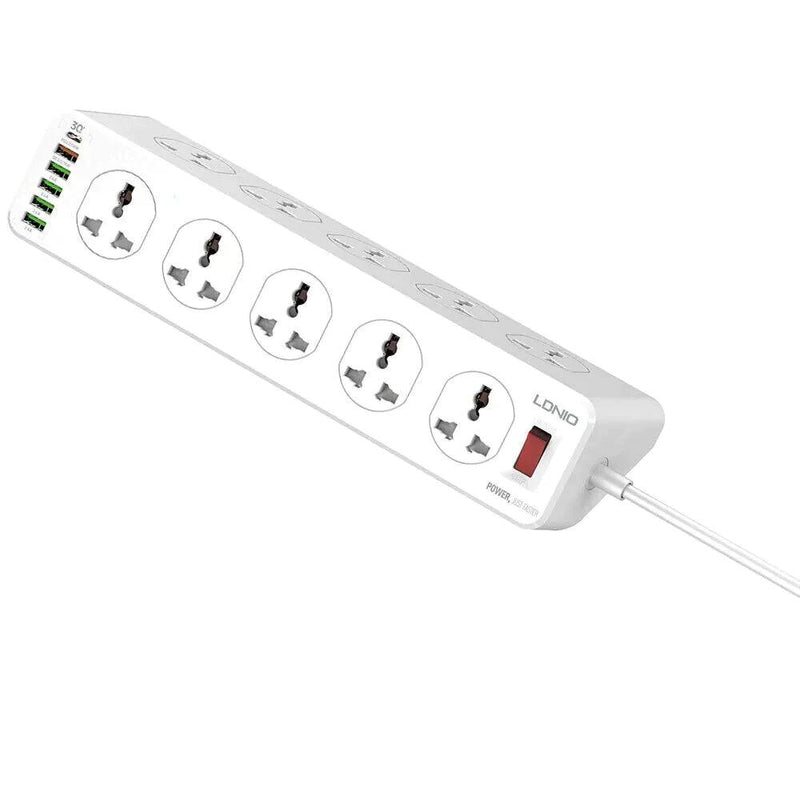 Ldnio SC10610 30W 6-Port USB Charger Power Strip - White | 691199 Product Type_Charger Ldnio SC10610 30W 6-Port USB Charger Power Strip - White | 691199 - Default Title 49.95 691199 Meath Meath Ireland aceeuronics.ie Ace Euronics