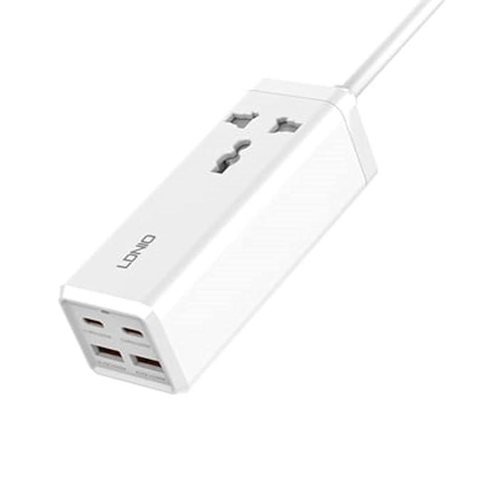 LDNIO SC1418 Multi-functional 4 Port + AC Extension Power Strip 65W | 600030 Product Type_Charger LDNIO SC1418 Multi-functional 4 Port + AC Extension Power Strip 65W | 600030 - Default Title 44.99 600030 Meath Meath Ireland aceeuronics.ie Ace Euronics