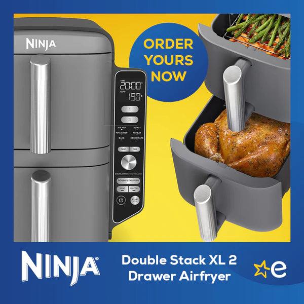 Ninja Double Stack XL 2 Drawer Air Fryer 9.5L | SL400UK Air Fryer Brand_Ninja, Healthy Eating, Product Type_Air Fryer, Small Cooking Appliances Ninja Double Stack XL 2 Drawer Air Fryer 9.5L | SL400UK - Default Title 319.00 SL400UK Meath Meath Ireland aceeuronics.ie Ace Euronics