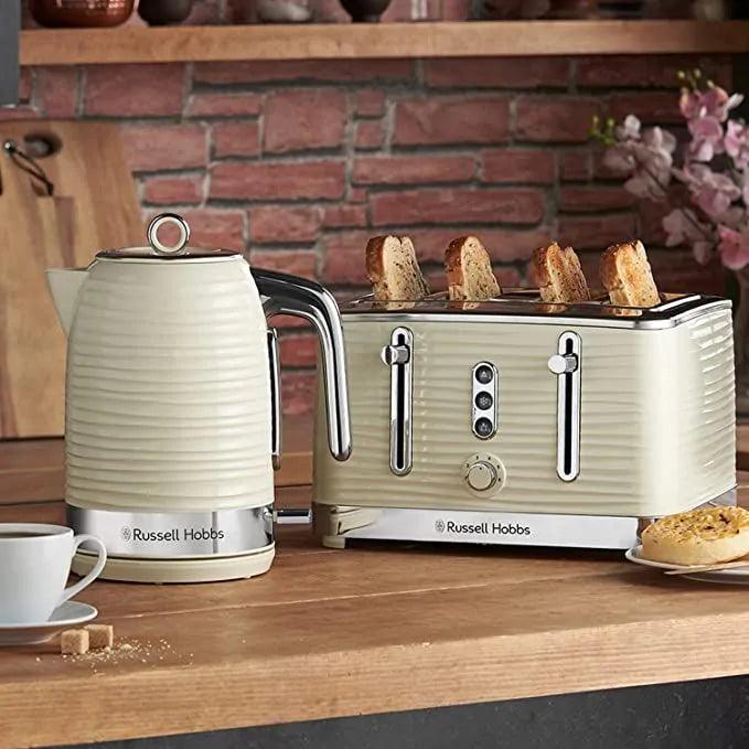 Russell Hobbs Inspire 4 Slice Toaster - Cream | 24384 Brand_Russell Hobbs, Kettles & Toasters, Product Type_Toaster, Small Appliances, Small Cooking Appliances Russell Hobbs Inspire 4 Slice Toaster - Cream | 24384 - Default Title 64.99 24384 Meath Meath Ireland aceeuronics.ie Ace Euronics