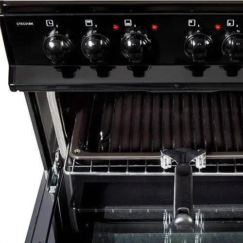 NordMende 50cm Ceramic Twin Cavity Electric Cooker | CTEC52BK