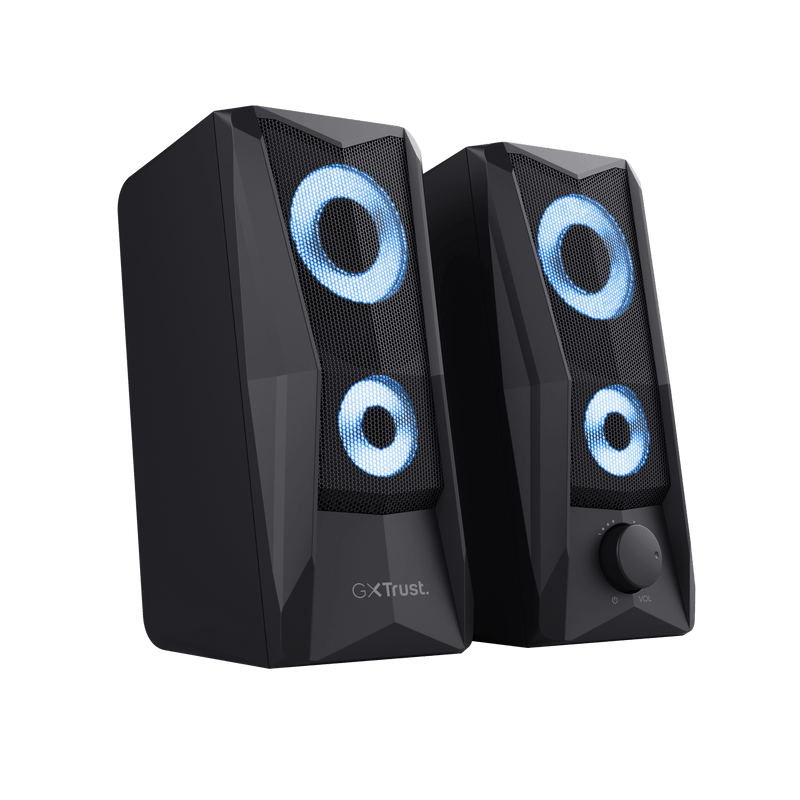 Trust GXT 606 Javv Compact Speaker Set | 2.0 RGB Illuminated - Black | T25108 Brand_Trust, Gaming, Gaming Accessory, Product Type_Speaker Trust GXT 606 Javv Compact Speaker Set | 2.0 RGB Illuminated - Black | T25108 - Default Title 29.95 T25108 Meath Meath Ireland aceeuronics.ie Ace Euronics