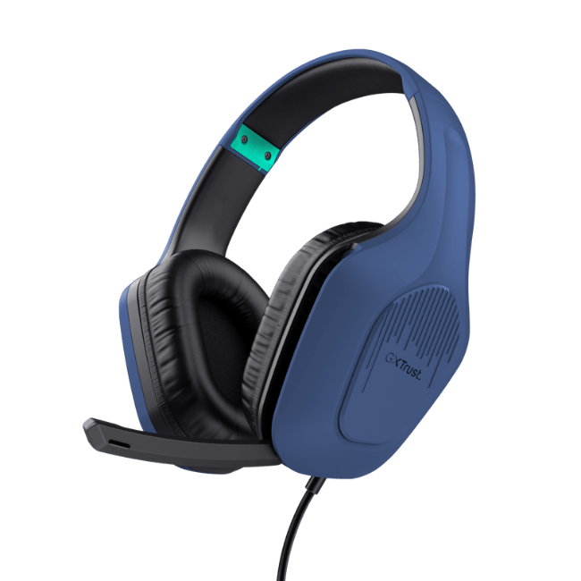 Trust GXT415 Zirox Gaming Headset - Blue | T24991 Brand_Trust, Gaming, Gaming Accessory, Product Type_Headphones Trust GXT415 Zirox Gaming Headset - Blue | T24991 - Default Title 19.95 T24991 Meath Meath Ireland aceeuronics.ie Ace Euronics