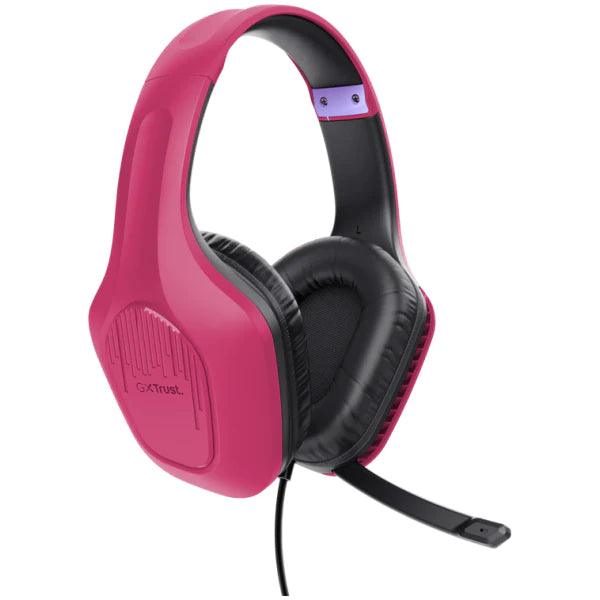 Trust GXT415 Zirox Gaming Headset - Pink| T24992 Brand_Trust, Gaming, Gaming Accessory, Headphone Type_Gaming Trust GXT415 Zirox Gaming Headset - Pink| T24992 - Default Title 19.95 T24992 Meath Meath Ireland aceeuronics.ie Ace Euronics