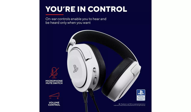 TRUST GXT498 FORTA PS5 WIRED HEADSET WHITE | T24716 Gaming, Gaming Accessory, Headphone Type_Gaming TRUST GXT498 FORTA PS5 WIRED HEADSET WHITE | T24716 - Default Title 49.99 T24716 Meath Meath Ireland aceeuronics.ie Ace Euronics