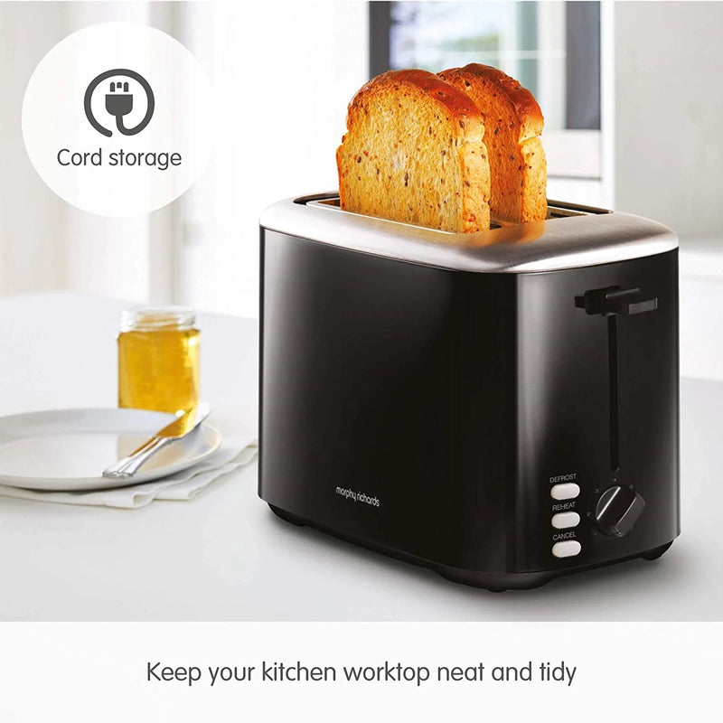 Morphy Richards Equip 2 Slice Black Toaster | 222064