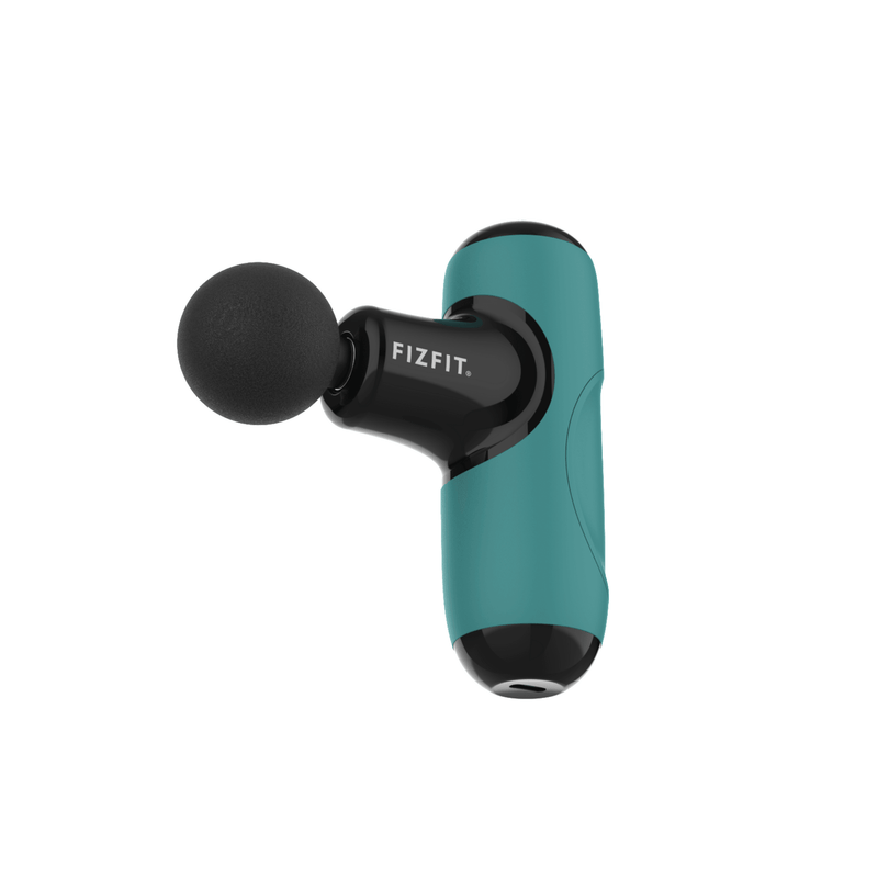 FIZFIT Massage Gun Mini in Turquoise & Black | 490254 Massage Gun Brand_Fizfit, Health, Product Type_Massage Gun FIZFIT Massage Gun Mini in Turquoise & Black | 490254 - Default Title 99.99 490254 Meath Meath Ireland aceeuronics.ie Ace Euronics