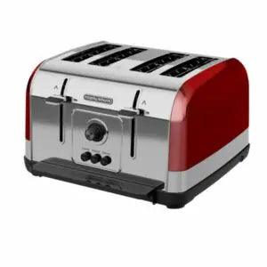 Morphy Richards Venture 4 Slice Red and SS Toaster | 240133 Toaster 2023, BF, Brand_Morphy Richards, Colour_Cream, Free Delivery Smalls, Kettles & Toasters, Power_1800W, Product Type_Toaster, Slices_4 Slice, Small Appliances Morphy Richards Venture 4 Slice Red and SS Toaster | 240133 - Default Title 69.95 240133 Meath Meath Ireland aceeuronics.ie Ace Euronics