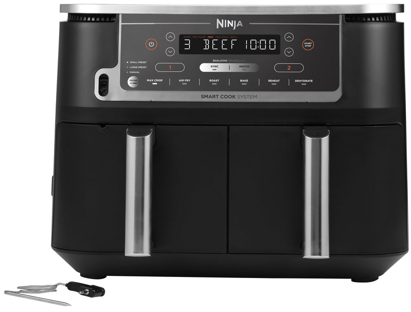 Ninja Foodi Max Dual Zone Air Fryer with Digital Probe | AF451UK Air Fryer Brand_Ninja, Free Delivery Smalls, Health, Healthy Eating, Product Type_Air Fryer, Small Appliances, Small Cooking Appliances, Winter Sale Ninja Foodi Max Dual Zone Air Fryer with Digital Probe | AF451UK - Default Title 239.00 AF451UK Meath Meath Ireland aceeuronics.ie Ace Euronics