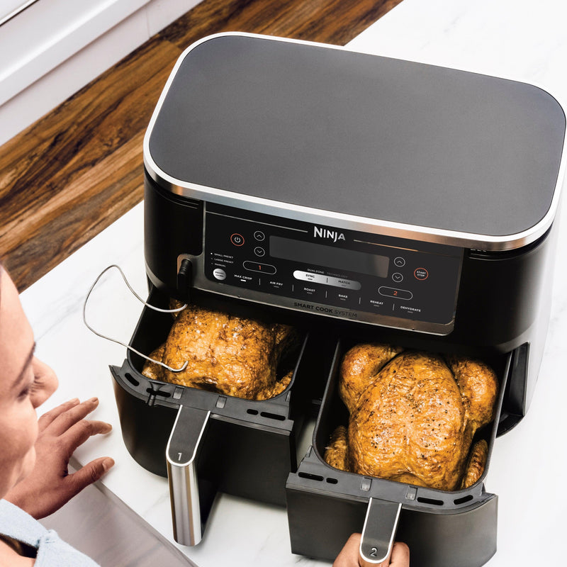 Ninja Foodi Max Dual Zone Air Fryer with Digital Probe | AF451UK Air Fryer Brand_Ninja, Free Delivery Smalls, Health, Healthy Eating, Product Type_Air Fryer, Small Appliances, Small Cooking Appliances, Winter Sale Ninja Foodi Max Dual Zone Air Fryer with Digital Probe | AF451UK - Default Title 239.00 AF451UK Meath Meath Ireland aceeuronics.ie Ace Euronics