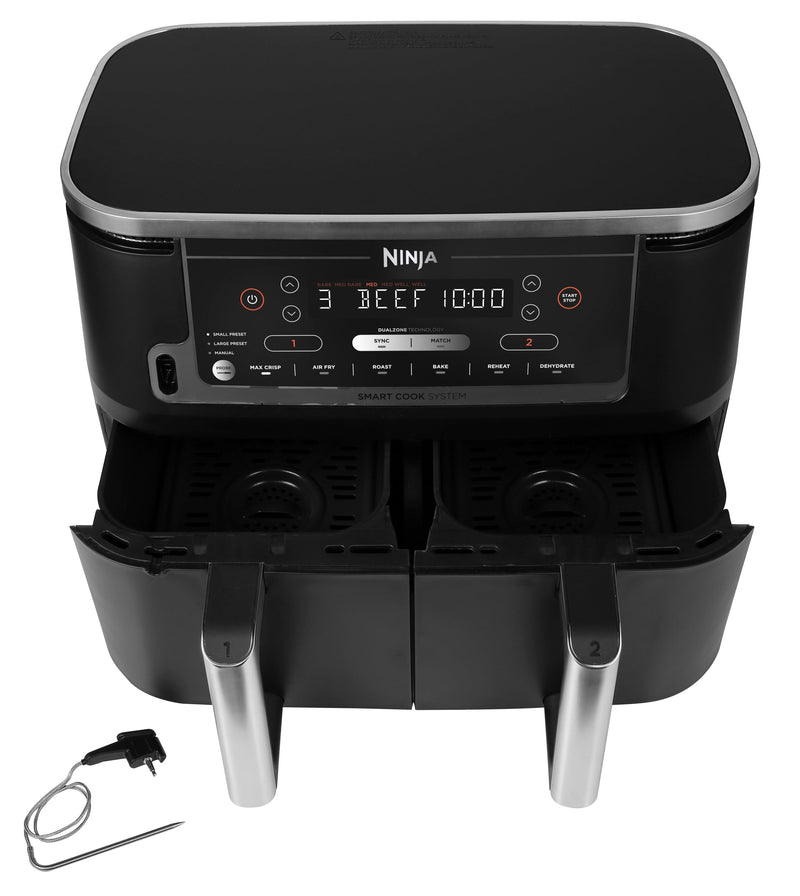 Ninja Foodi Max Dual Zone Air Fryer with Digital Probe | AF451UK Air Fryer Brand_Ninja, Free Delivery Smalls, Health, Healthy Eating, Product Type_Air Fryer, Small Appliances, Small Cooking Appliances, Winter Sale Ninja Foodi Max Dual Zone Air Fryer with Digital Probe | AF451UK - Default Title 239.00 AF451UK Meath Meath Ireland aceeuronics.ie Ace Euronics