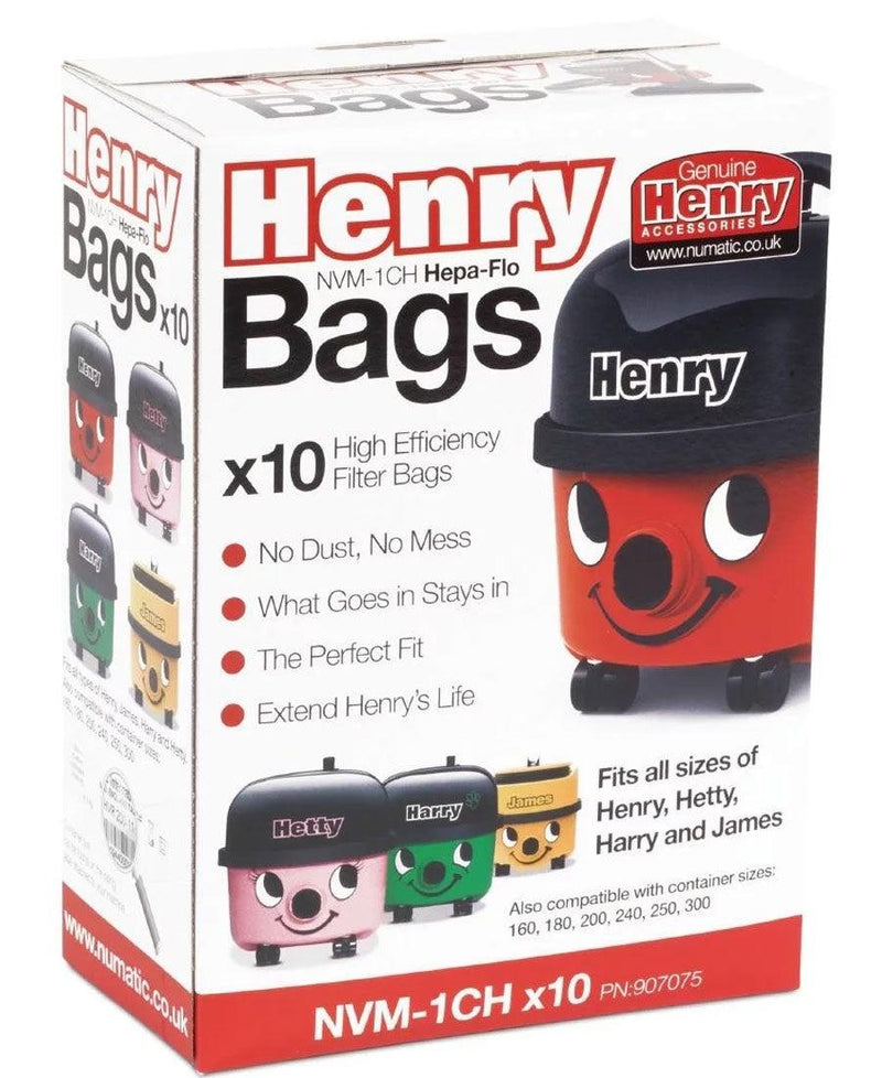 Numatic Original Vacuum Bags | 10 Pack Vacuum Accessories Brand_Henry, Floorcare, Free Delivery Smalls Numatic Original Vacuum Bags | 10 Pack - Default Title 12.99 henry bags Meath Meath Ireland aceeuronics.ie Ace Euronics