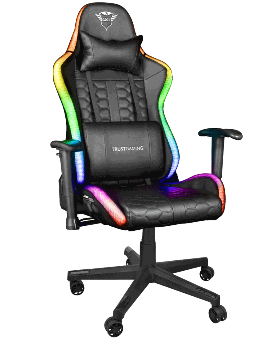 TrustRGBLEDIlluminatedGamingChair|GXT716